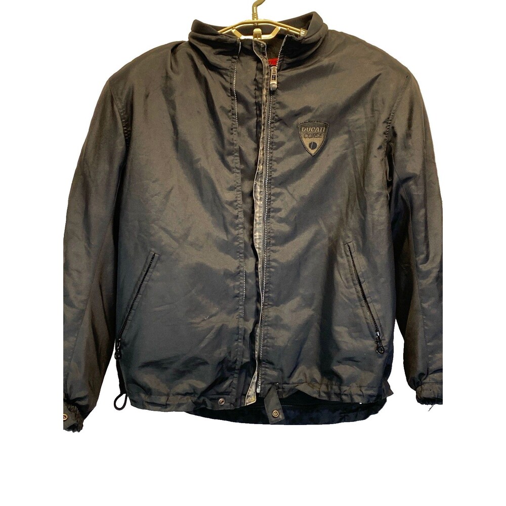 Ducati Corse Motorcycle/Racing Style Padded Jacket Full Zip Mens L RiRi Hardware